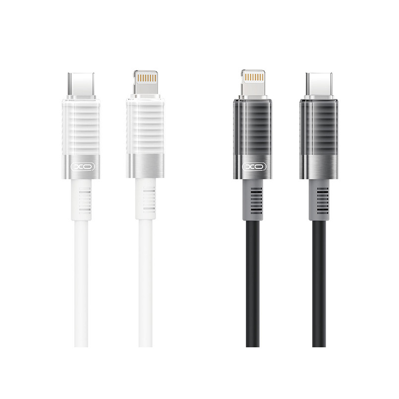 Кабель XO Brushed Silicone USB to Lightning 6A 1м білий Львів - фото 3