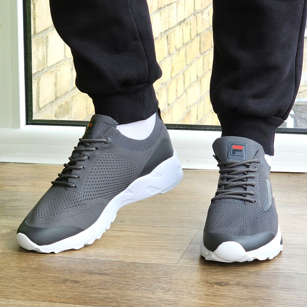 Кроссовки FILA Серые Мужские Фила (размеры: 41,42,43,45) Видео Обзор Днепр - изображение 8