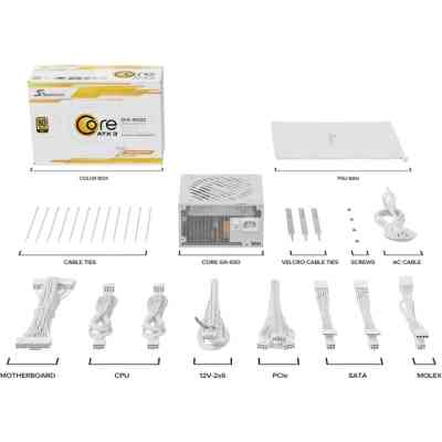 Блок питания Seasonic 650W WHITE (CORE GX-650-ATX31-WHITE) Винница