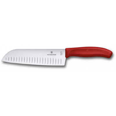 Кухонний ніж Victorinox SwissClassic Santoku 17 см Red (6.8521.17B) Вінниця - фото 2