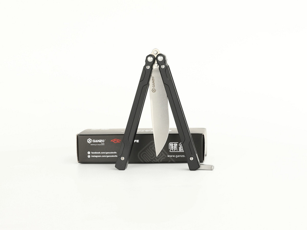 Нож-бабочка (балисонг) Ganzo G766-BK Киев - изображение 5