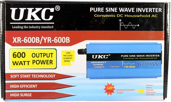 Преобразователь напряженияс чистой синусоидой UKC AC/DC 12v 600W Одесса - изображение 1