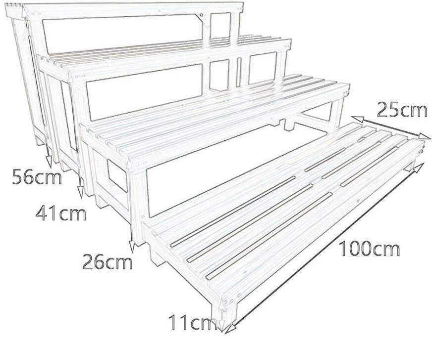 Підставка для квітів "Крузейро 100" гарнітур 4шт сепія Миколаїв - фото 5