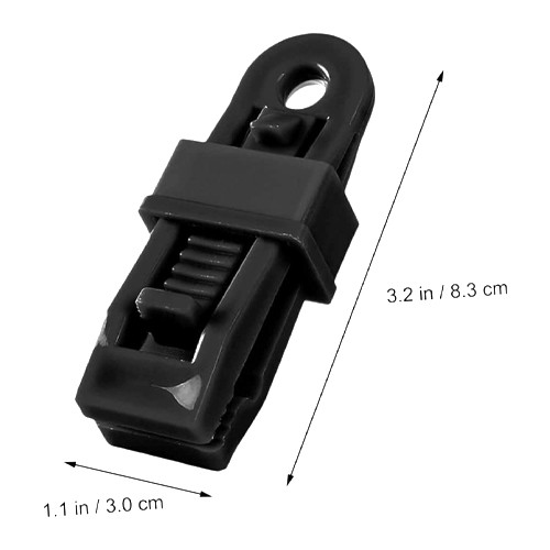Зажим для тента 5шт прищепка крокодил для брезента с отверстием, пластик Вінниця - фото 5