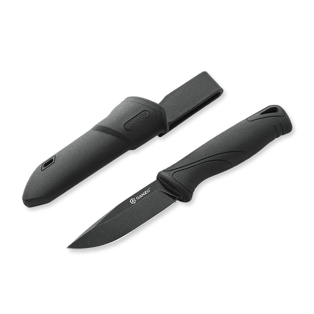 Ніж Ganzo G807BW-BK чорний з чохлом Киев - изображение 1