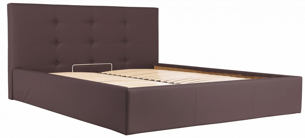 Кровать Manchester VIP 140 х 200 см Fly 2231 С дополнительной металлической цельносварной рамой Темно-коричневый Киев - изображение 11