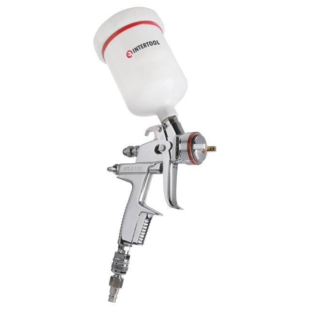Фарборозпилювач INTERTOOL PT-0100 з в/б 1.4мм 600мл до 2атм. Коломыя - изображение 5