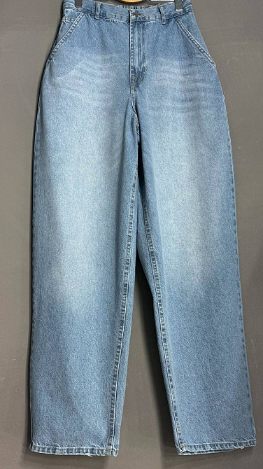 Джинсы женские Its Basic 4148-2 SKATER с резинкой на талии широкие голубые, голубой, 38, 38, 80 см, 105 см Киев - изображение 6