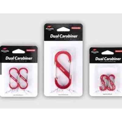 Карабін туристичний Naturehike S-type NH20GS004, 5см, червоний (6927595747117) Вінниця