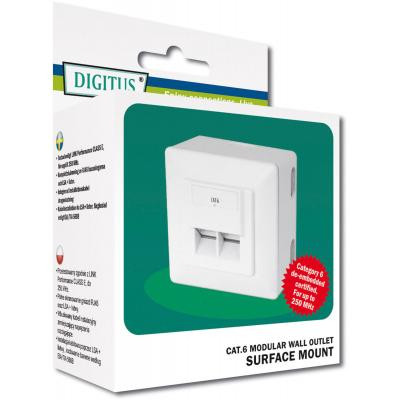 Комп&apos;ютерна розетка Digitus 2xRJ45 STP, cat. 6, для відкритої проводки (DN-9006-N) Вінниця - фото 8