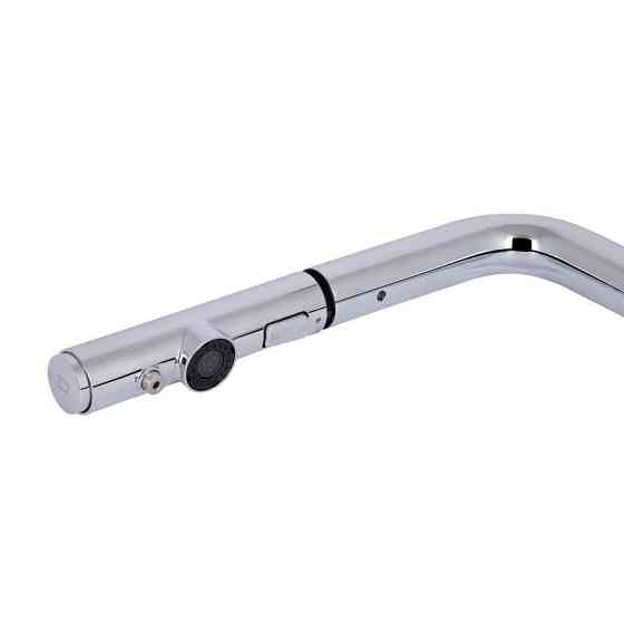 Смеситель для кухни Qtap Rozcesti с выдвижным изливом и подключением к фильтру QTROZ367CRM45941 Chrome Киев