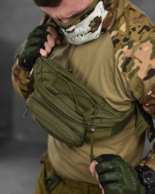 Сумка тактична на пояс Silver Knight olive ВТ1055 Одеса - фото 6