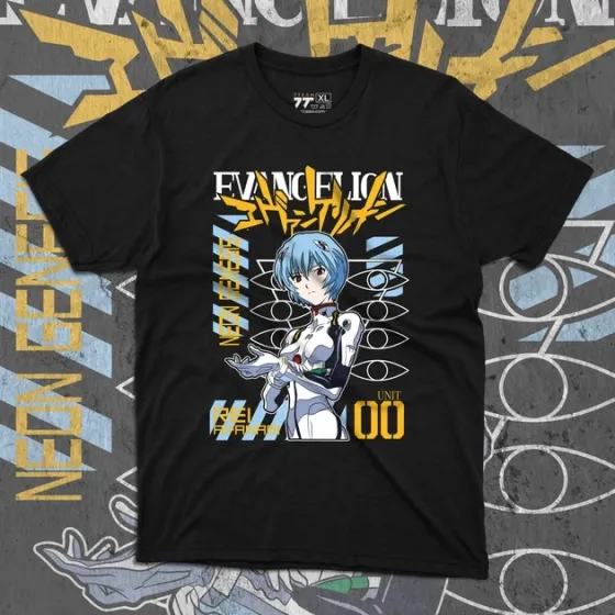 Футболка для подростка мальчика с принтом Evangalion Рей Аянами 2 Размер 160 Anime10663 Днепр
