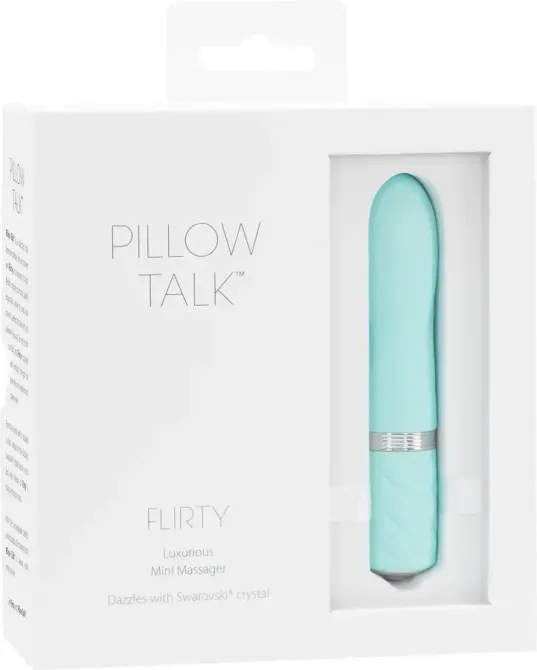 Розкішний вібратор PILLOW TALK - Flirty Teal з кристалом Сваровські, гнучка голівка Львів - фото 7