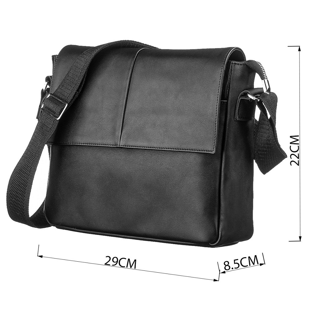 Сумка SHVIGEL 00858 кожаная Черная Киев - изображение 3