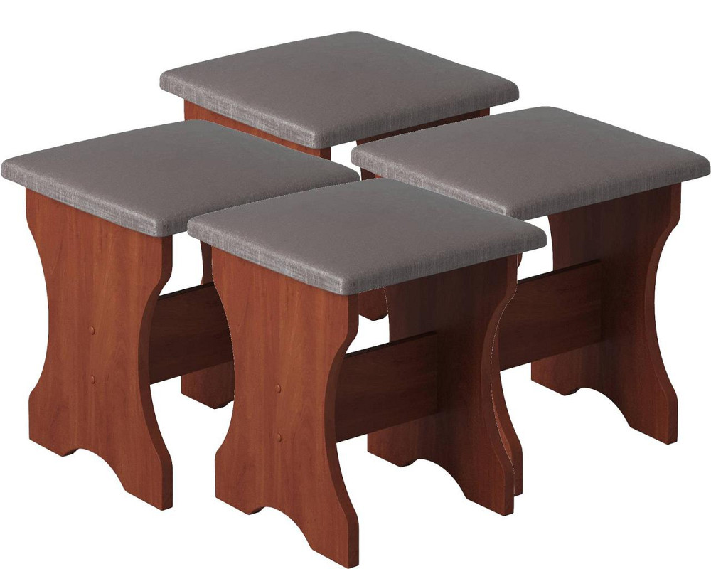 Четыре табуретки (комплект 4 шт) 35х35х44 см - Яблоня Львов - изображение 1