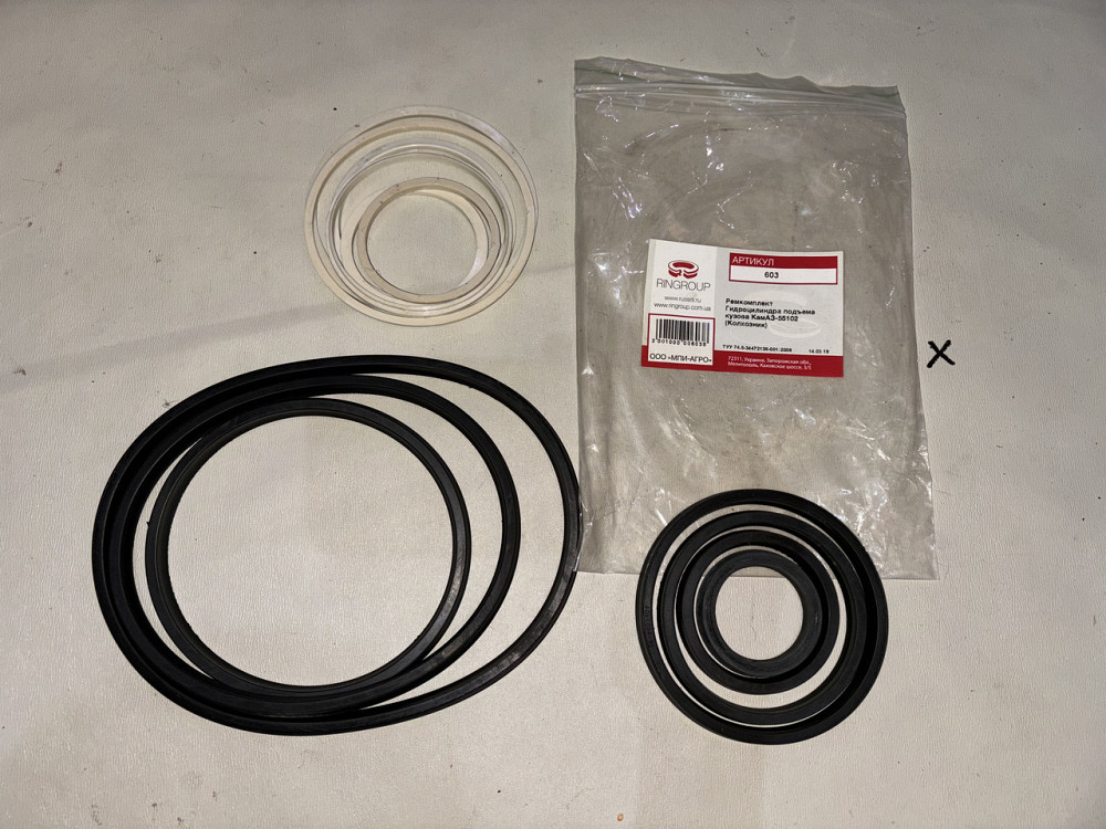 Ремкомплект гідроциліндру підйому кузова КамАЗ-55102 (кольхозник). Харків - фото 1