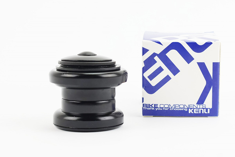 Кермова колонка 1-1/8" (34/28,6x34/30) безрізьбової вилки, чорні KL-B207 Київ - фото 1