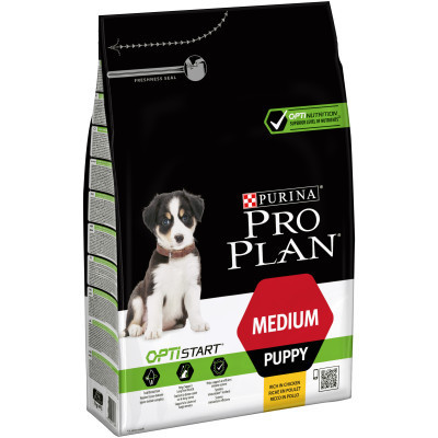 Сухой корм для собак Purina Pro Plan Dog Medium Puppy с высоким содержанием курицы 3 кг (7613035114869) Винница - изображение 1