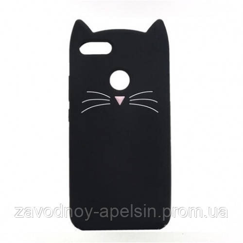 Huawei Honor 9 lite (LLD-L31) Дитячий чохол 3D Cat (чорний) Одеса - фото 1