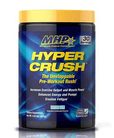 Передтренувальний комплекс MHP Hyper Crush Pre-Workout 453 г, Blue Ice Луцьк