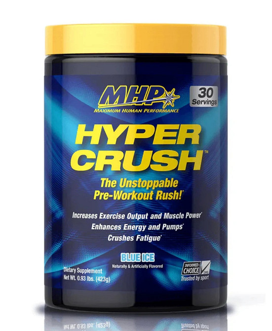 Передтренувальний комплекс MHP Hyper Crush Pre-Workout 453 г, Blue Ice Луцьк - фото 1