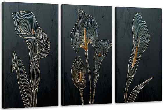 Модульная картина в гостиную / спальню  Квіти     ART-180_3A 100х150 см Киев