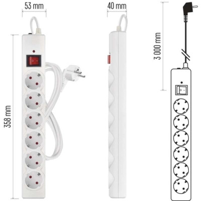 Сетевой удлинитель EMOS P54216 Винница - изображение 7
