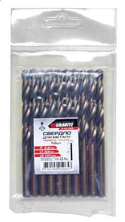 GRANITE Свердло для металу GRANITE COBALT HSS 6.5х101 мм 6-05-065 Київ