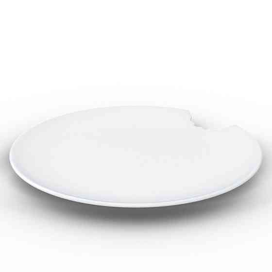 Набір з двох надкушених десертних тарілок Tassen, 20 см, порцеляна Рівне