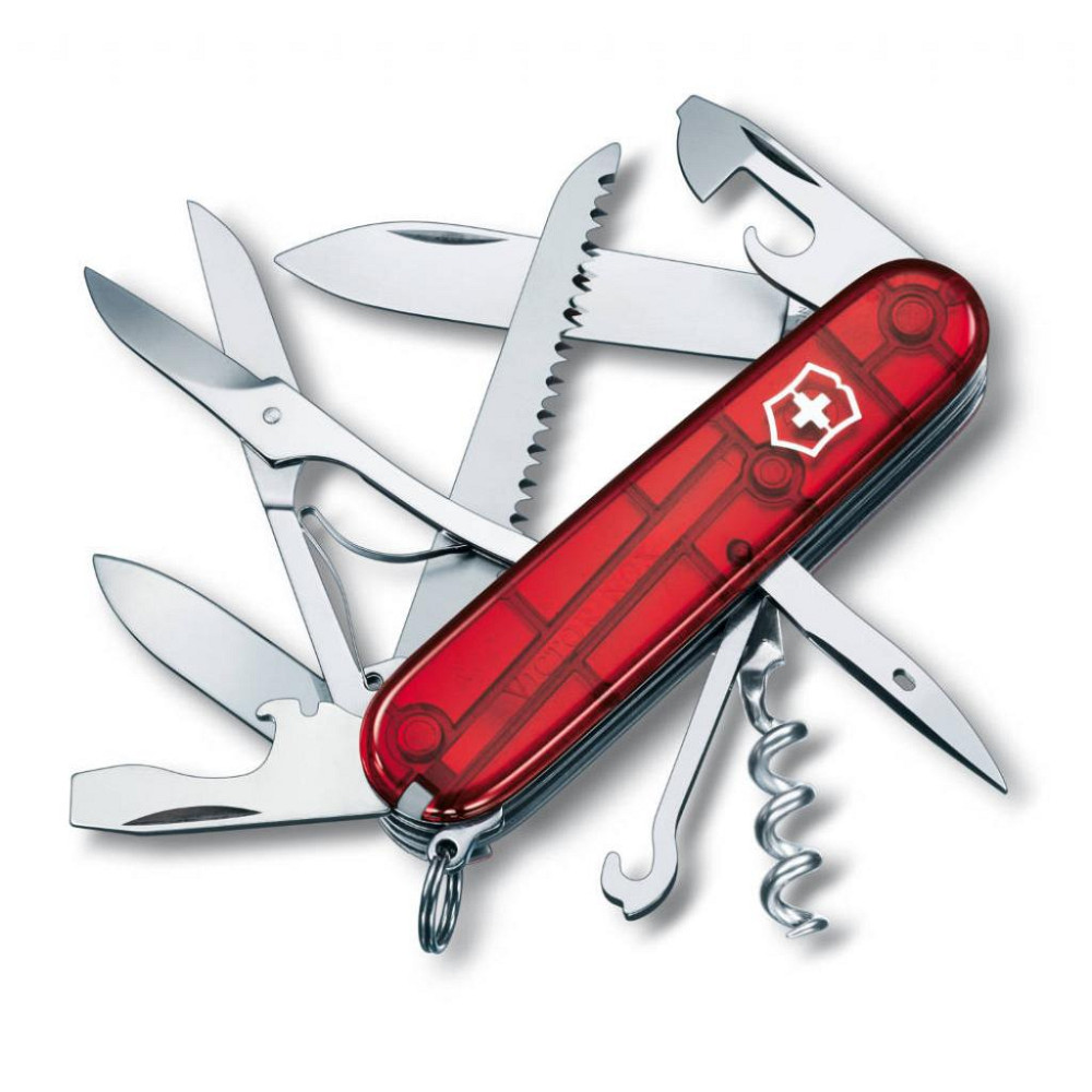 Ніж Victorinox Huntsman Transparent Red (1.3713.T) Вінниця - фото 1