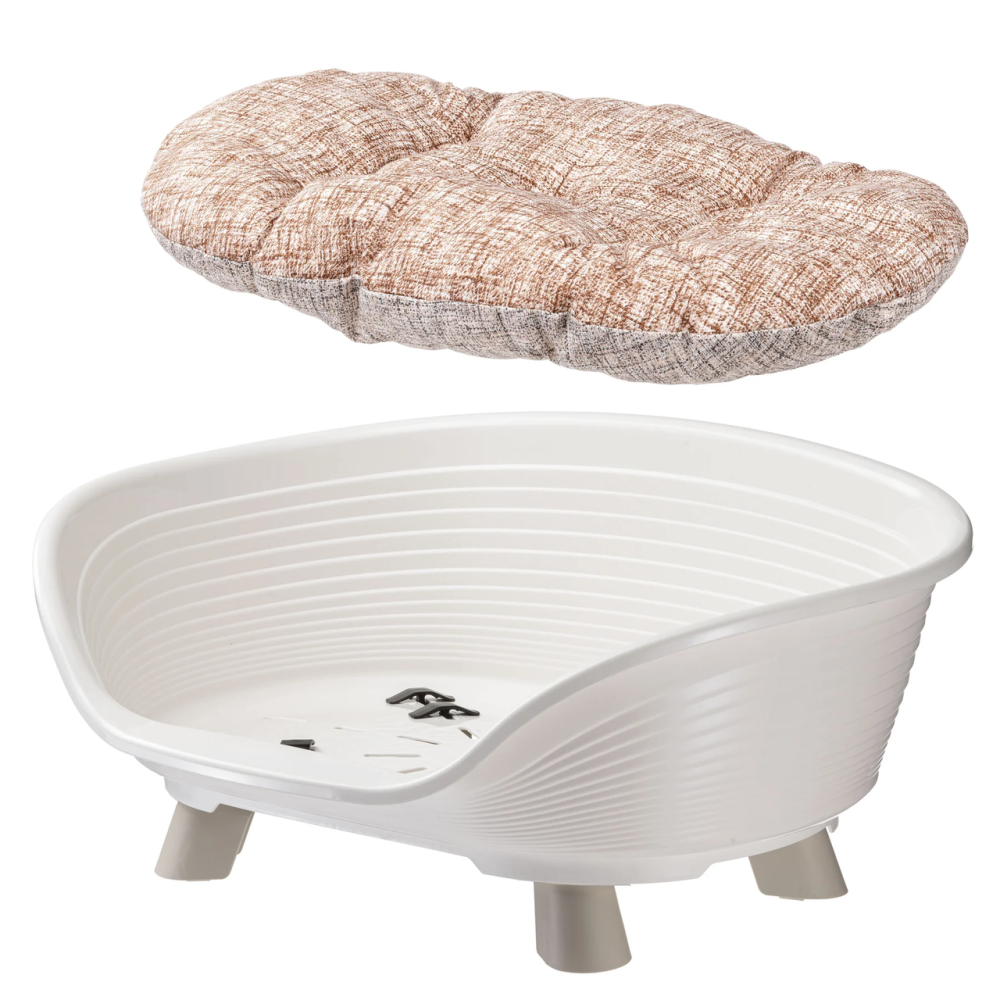 Лежанка - диван для собак и кошек Ferplast Throne (Ферпласт Трон) 70.5х52х28.5 см - 6, Белый Запорожье - изображение 8