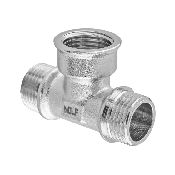 Трійник Nolf NFC.T06MFM-N-1/2"MFM нікельований (NF3100) Київ