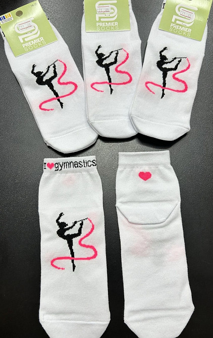 Носки белые для гимнастики,танцев,спорта 14-25см хлопок опт/розница Киев - изображение 8