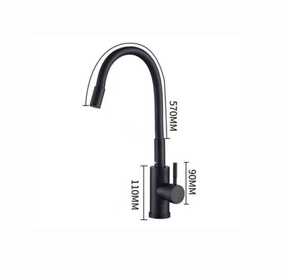 VALESO Кухонний змішувач гнучкий VALESO NES-ZZ45 чорний Киев