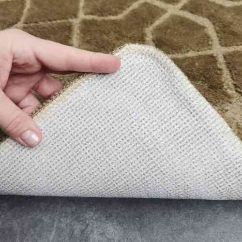 Набір килимків для ванної кімнати 2шт 57*100см+57*50см U-виріз Геометрія Joy бежевий тафтинг Дариана Житомир