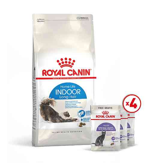Корм для домашніх довгошерстих котів ROYAL CANIN INDOOR LONGHAIR 0.4 кг Киев