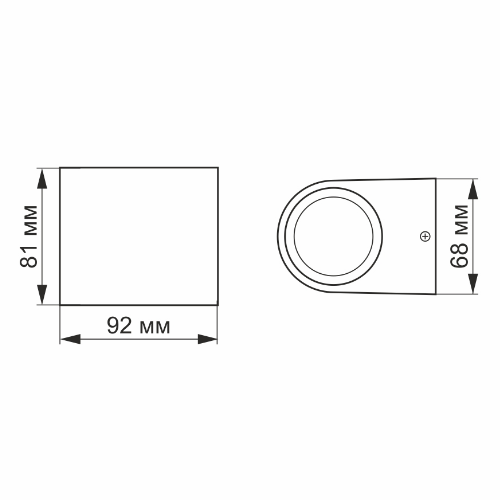 LED Світильник архітектурний VL-AR031-032B 3W 2700K 220-240V IP54 Videx Житомир