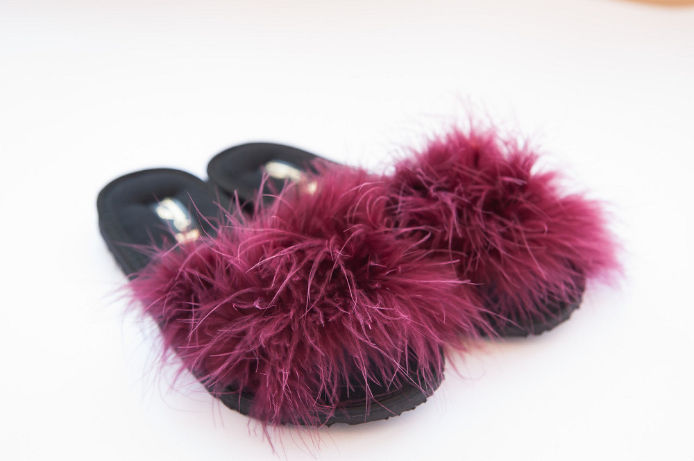 Тапочки домашні жіночі в наявності з гарматою PaGo "Марабу" (36, 37, 38, 39, 40, 41) Бордо 18021б 41 Одеса - фото 1