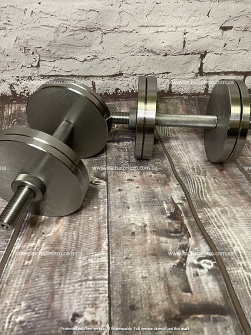 Гантелі набірні 2 по 12 кг Гантелі, гирі, штанги та диски металеві без покриття Київ - фото 3