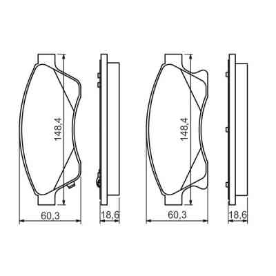 Гальмівні колодки Bosch 0 986 494 433 Вінниця