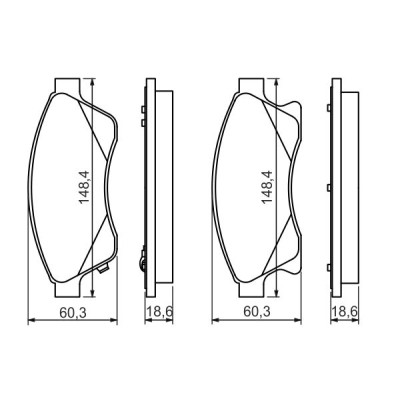 Тормозные колодки Bosch 0 986 494 433 Винница - изображение 1