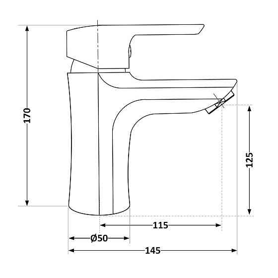 Смеситель для раковины Brinex 35С 001 Киев