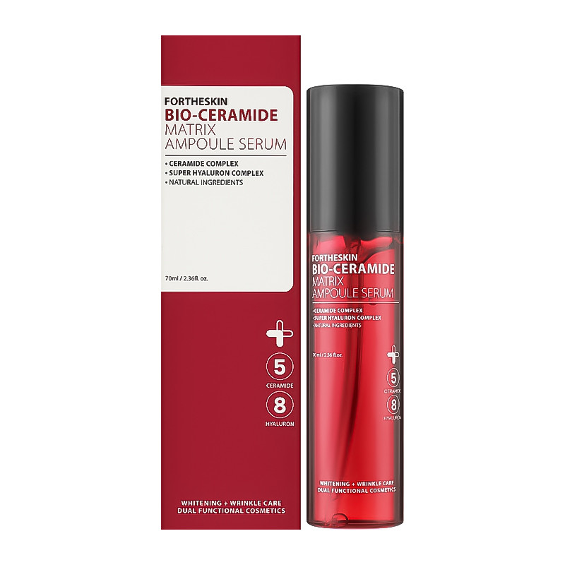 Сыворотка для лица с керамидами Bio Ceramide Matrix Ampoule Serum Fortheskin 70 мл Киев - изображение 1