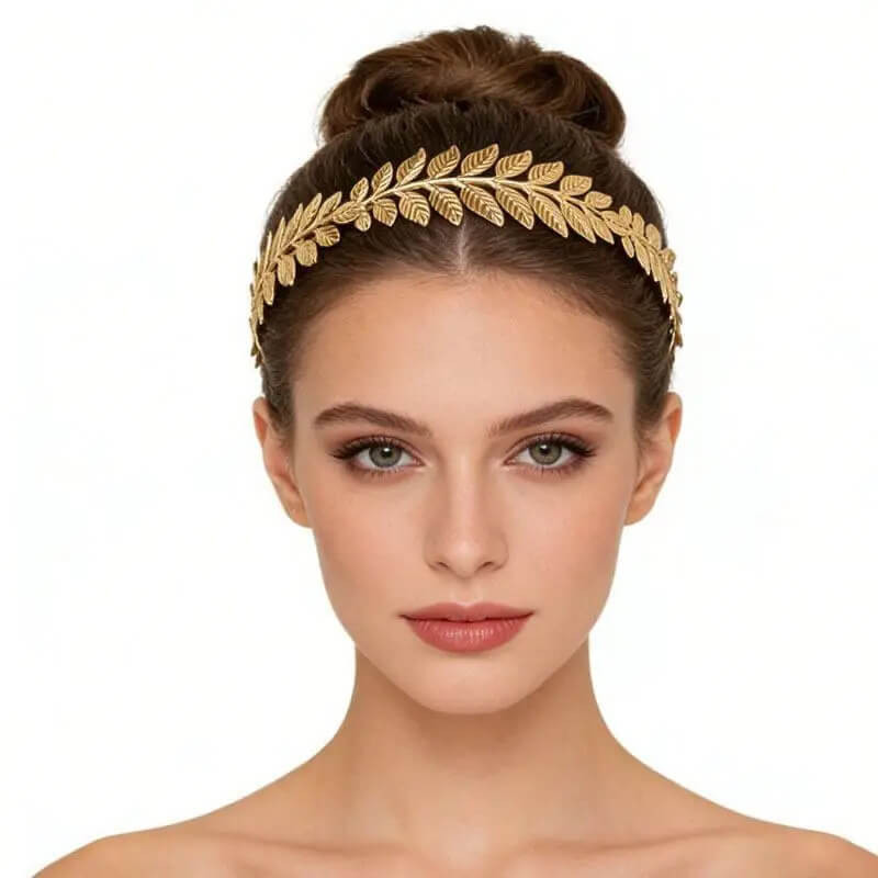 Диадема ЗОЛОТИСТАЯ в греческом стиле Киев - изображение 3