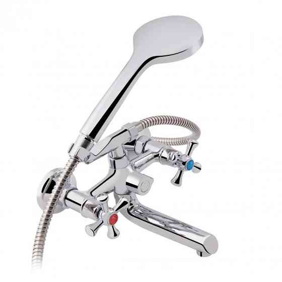 Змішувач для ванни Lidz (CRM) 75 21 142 з душовим гарнітуром (LIDZCRM7521142) Київ