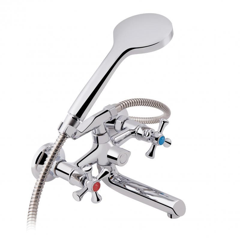 Смеситель для ванны Lidz (CRM) 75 21 142 с душевым гарнитуром (LIDZCRM7521142) Киев - изображение 1