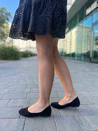 Loretta Балетки женские LORETTA черные из искусственной замши классические размер 36-41 (E338-1 Коломия