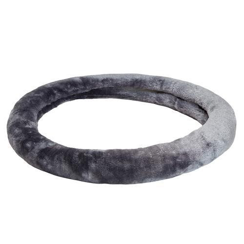 Чохол на кермо VLOD-21F01 сірий з хутра M Харків - фото 3