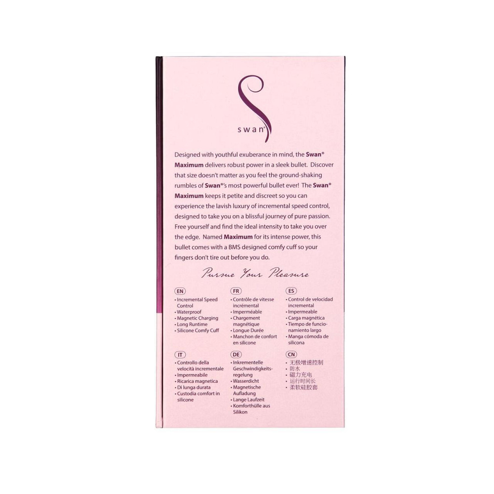 Віброкуля Swan Maximum + Comfy Cuff Pink, суперпотужна, різна інтенсивність, силіконова манжета Sex Aura Київ - фото 10